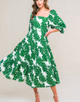 Flying Tomato All The Drama Woven Midi Dress