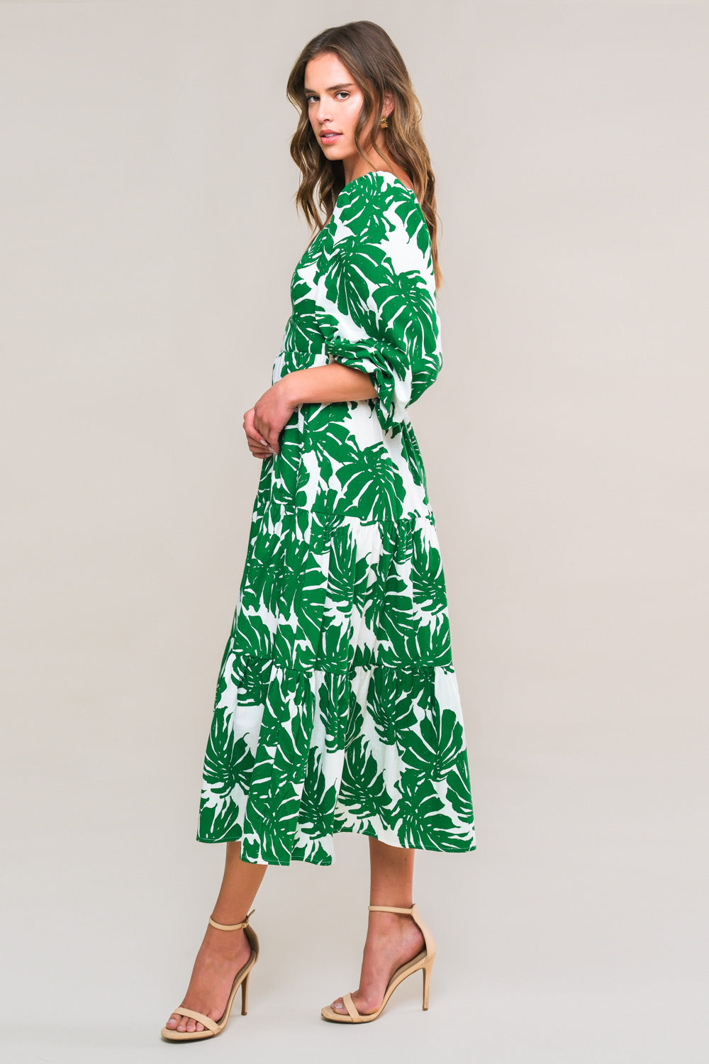 Flying Tomato All The Drama Woven Midi Dress