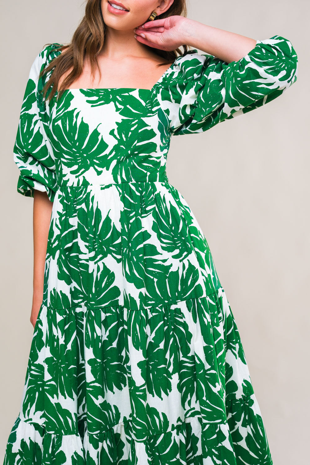 Flying Tomato All The Drama Woven Midi Dress