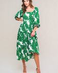 Flying Tomato All The Drama Woven Midi Dress