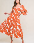 Flying Tomato All The Drama Woven Midi Dress