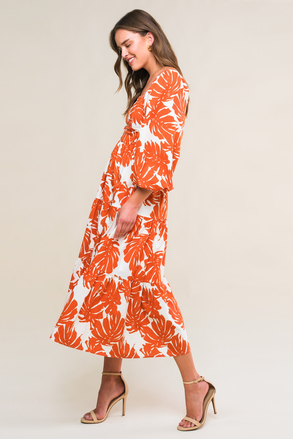 Flying Tomato All The Drama Woven Midi Dress