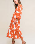 Flying Tomato All The Drama Woven Midi Dress