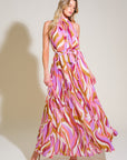 Flying Tomato As Time Goes By Woven Maxi Dress