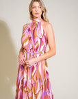 Flying Tomato As Time Goes By Woven Maxi Dress