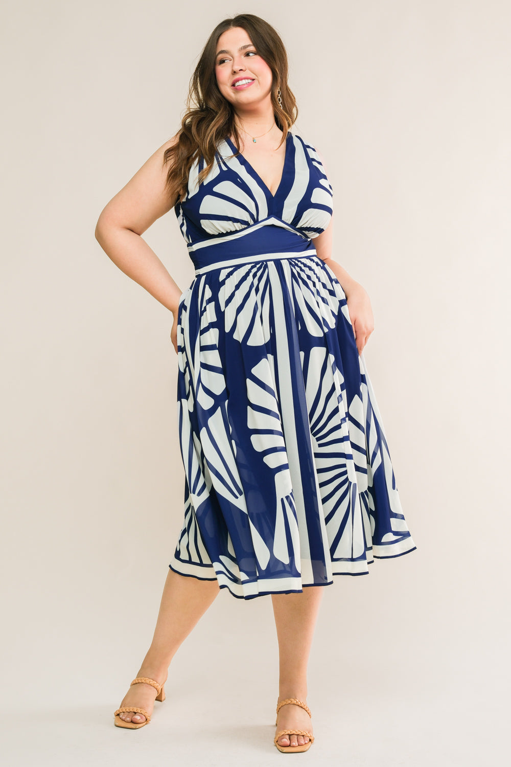 Flying Tomato Coast is Calling Woven Midi Dress