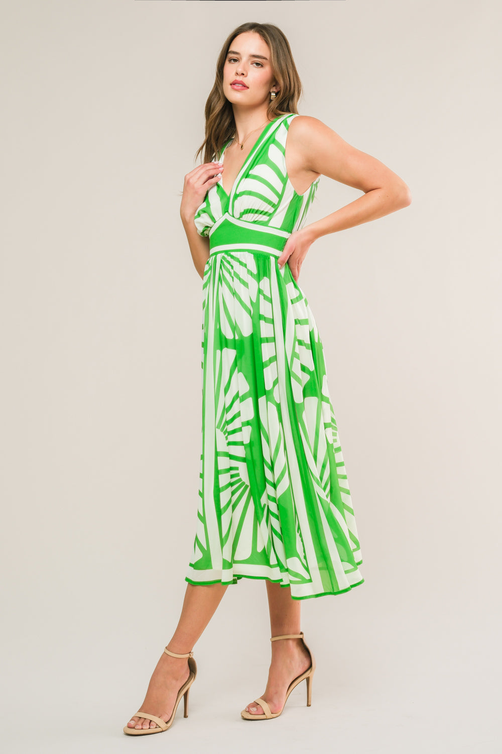 Flying Tomato Coast is Calling Woven Midi Dress