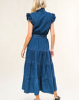 Flying Tomato Fan Favorite Woven Denim Midi Dress