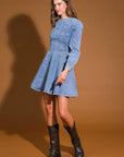 Flying Tomato Your Sweetie Denim Mini Dress