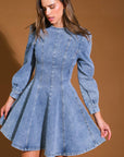 Flying Tomato Your Sweetie Denim Mini Dress