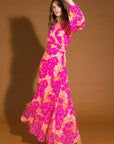 Flying Tomato Cunningham Florals Woven Maxi Dress