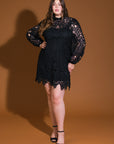 Flying Tomato Getting Started Woven Lace Mini Dress