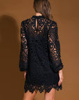 Flying Tomato Getting Started Woven Lace Mini Dress