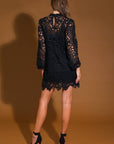 Flying Tomato Getting Started Woven Lace Mini Dress