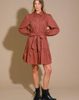 Flying Tomato Aesthetic Pose Woven Mini Dress