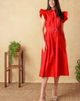 Flying Tomato Glimpse In Time Woven Midi Dress