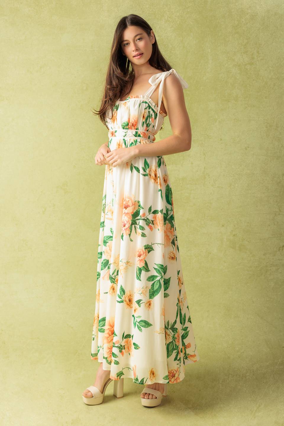 Flying Tomato A Perfect Match Woven Maxi Dress