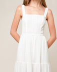 Flying Tomato After The Rain White Lace Maxi Dress