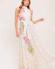 Botanical Dream Woven Lace Maxi Dress