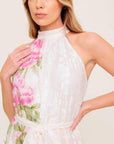 Botanical Dream Woven Lace Maxi Dress