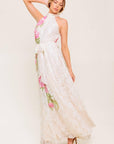Botanical Dream Woven Lace Maxi Dress