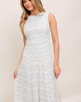 Heartfelt Cream Woven Lace Ankle Dress