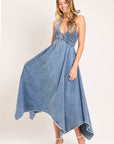 Sweet Embrace Denim Midi Dress