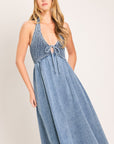 Sweet Embrace Denim Midi Dress