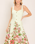 Flying Tomato Blossom Whisper Woven Midi Dress