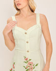 Flying Tomato Blossom Whisper Woven Midi Dress
