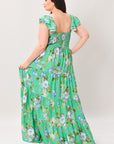 Fresh Blossom Woven Maxi Dress