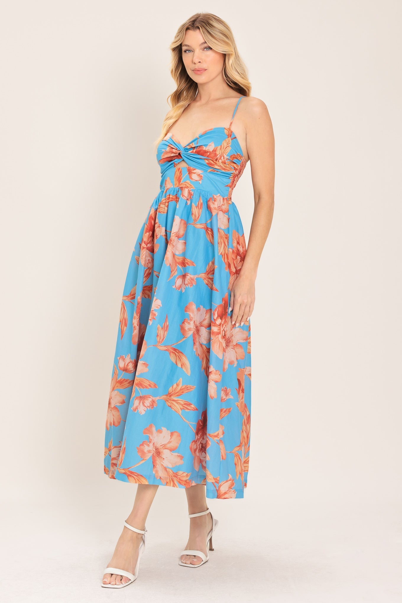 Flying Tomato Lagoon Romance Woven Midi Dress