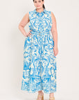 Blue Chateau Woven Floral Maxi Dress