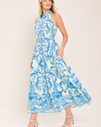 Blue Chateau Woven Floral Maxi Dress