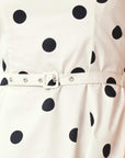 Pure Polka Woven Midi Dress