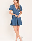 Soft Girl Denim Mini Dress