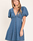 Soft Girl Denim Mini Dress