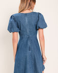 Soft Girl Denim Mini Dress