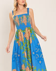 Flying Tomato Springtime in Paris Woven Midi Dress