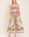 Flying Tomato Springtime in Paris Woven Midi Dress