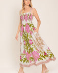 Flying Tomato Springtime in Paris Woven Midi Dress