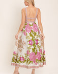 Flying Tomato Springtime in Paris Woven Midi Dress