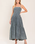 Easygoing Romance Midi Denim Dress