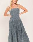 Easygoing Romance Midi Denim Dress