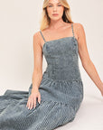 Easygoing Romance Midi Denim Dress