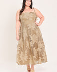 Flying Tomato Sandy Bloom Floral Woven Lace Midi Dress