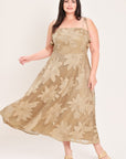 Flying Tomato Sandy Bloom Floral Woven Lace Midi Dress