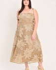 Flying Tomato Sandy Bloom Floral Woven Lace Midi Dress
