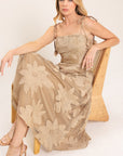 Flying Tomato Sandy Bloom Floral Woven Lace Midi Dress