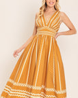 Flying Tomato Marigold Dream Woven Midi Dress